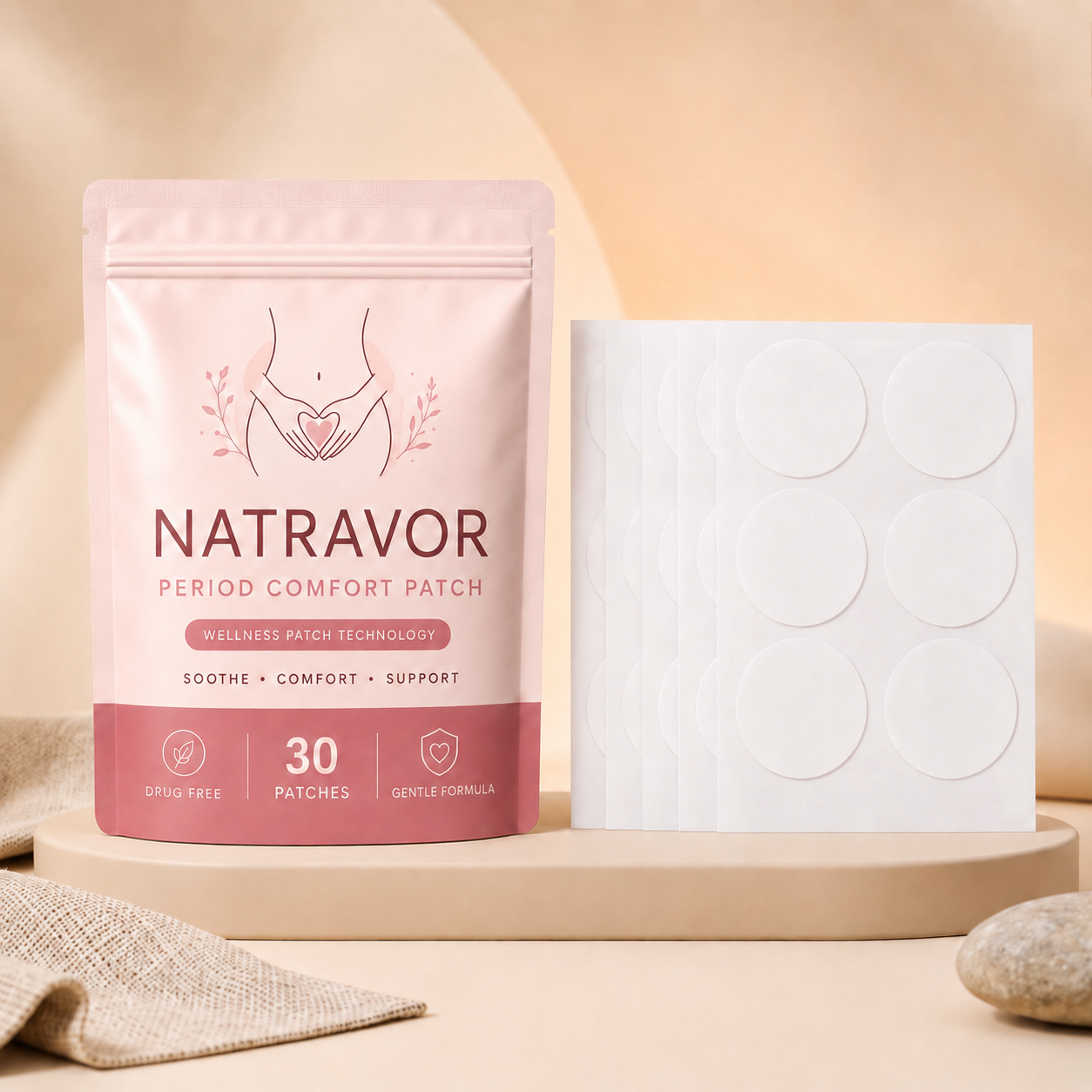 NATRAVOR Period Comfort Patch