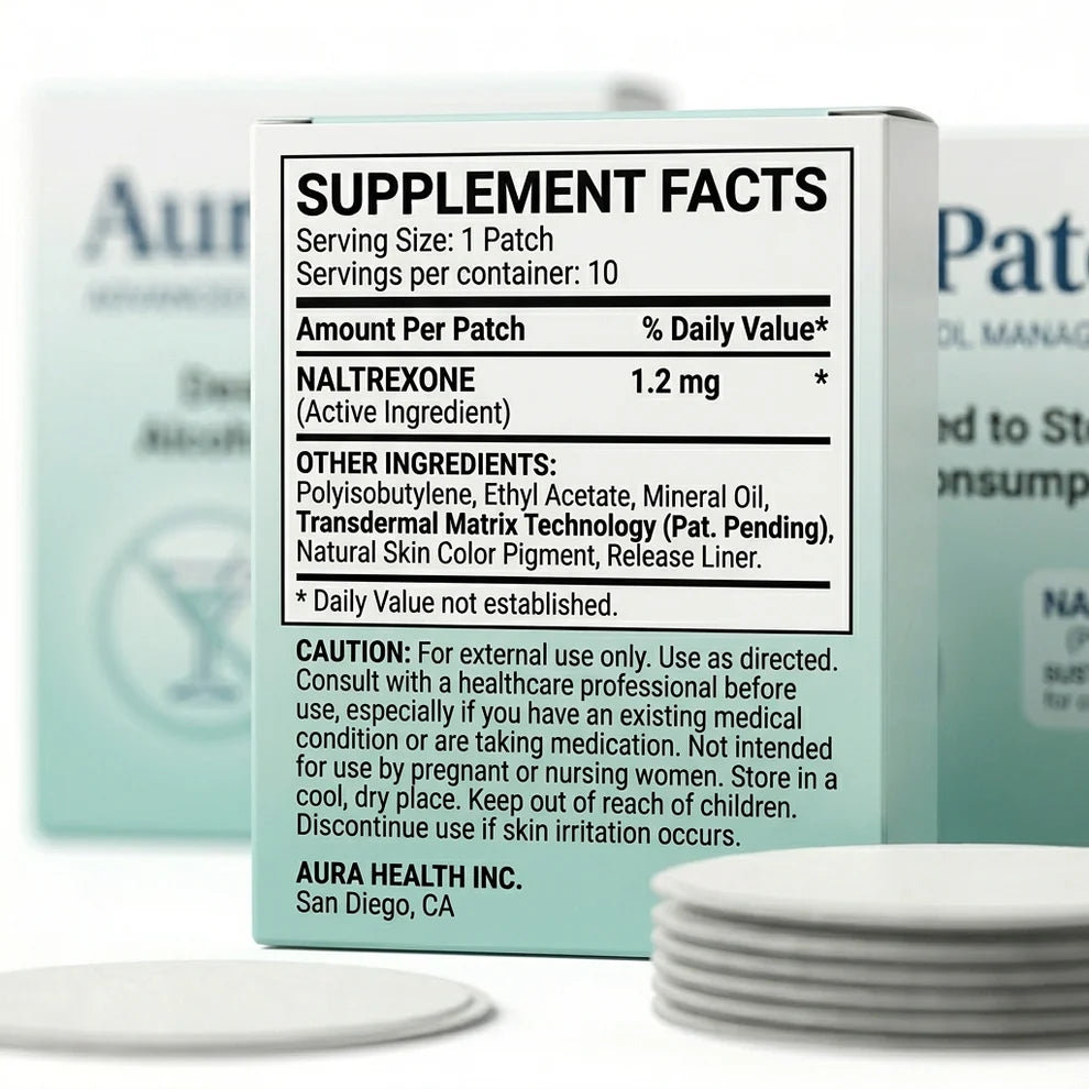 Aura Patch ADVANCED ALCOHOL MANAGEMENT
