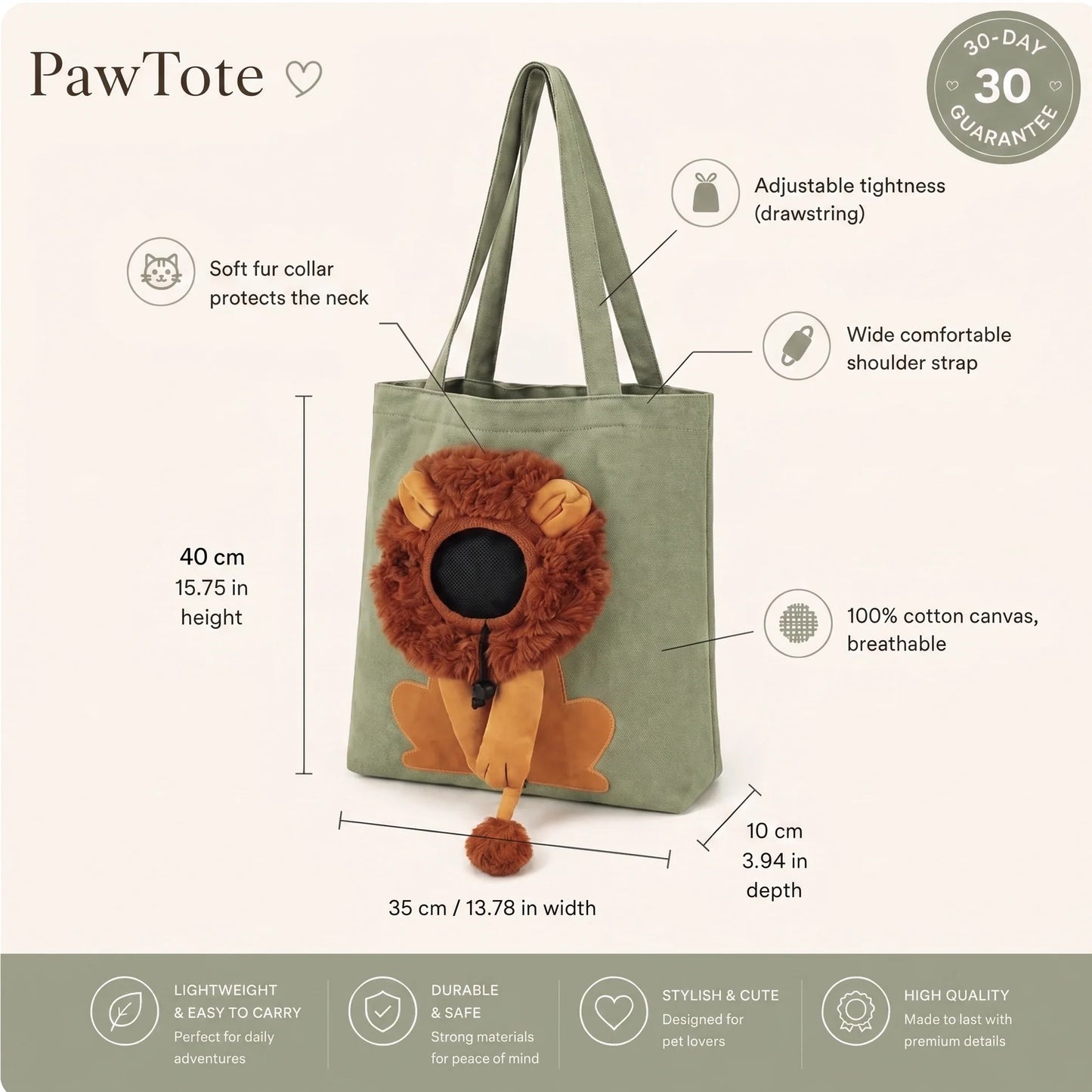 Lion Shoulder Bag